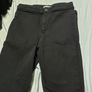 Black high waisted skinny jeans